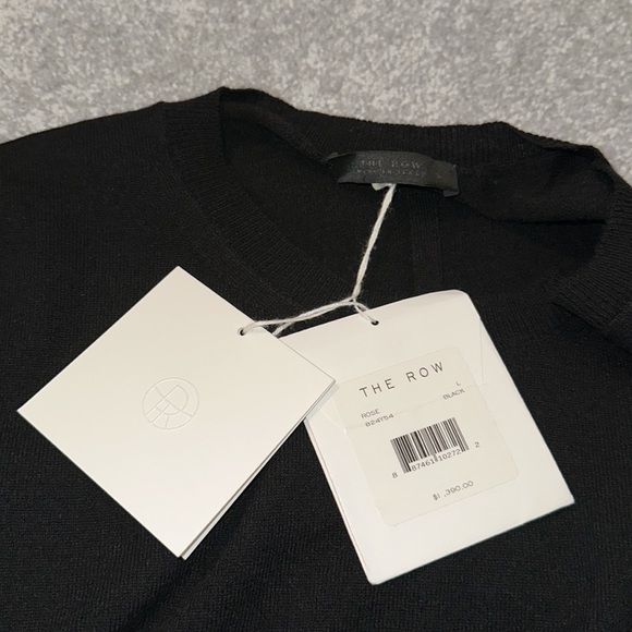 The Row Rose Cashmere Sweater Top, Bark Melange - Picture 4 of 7